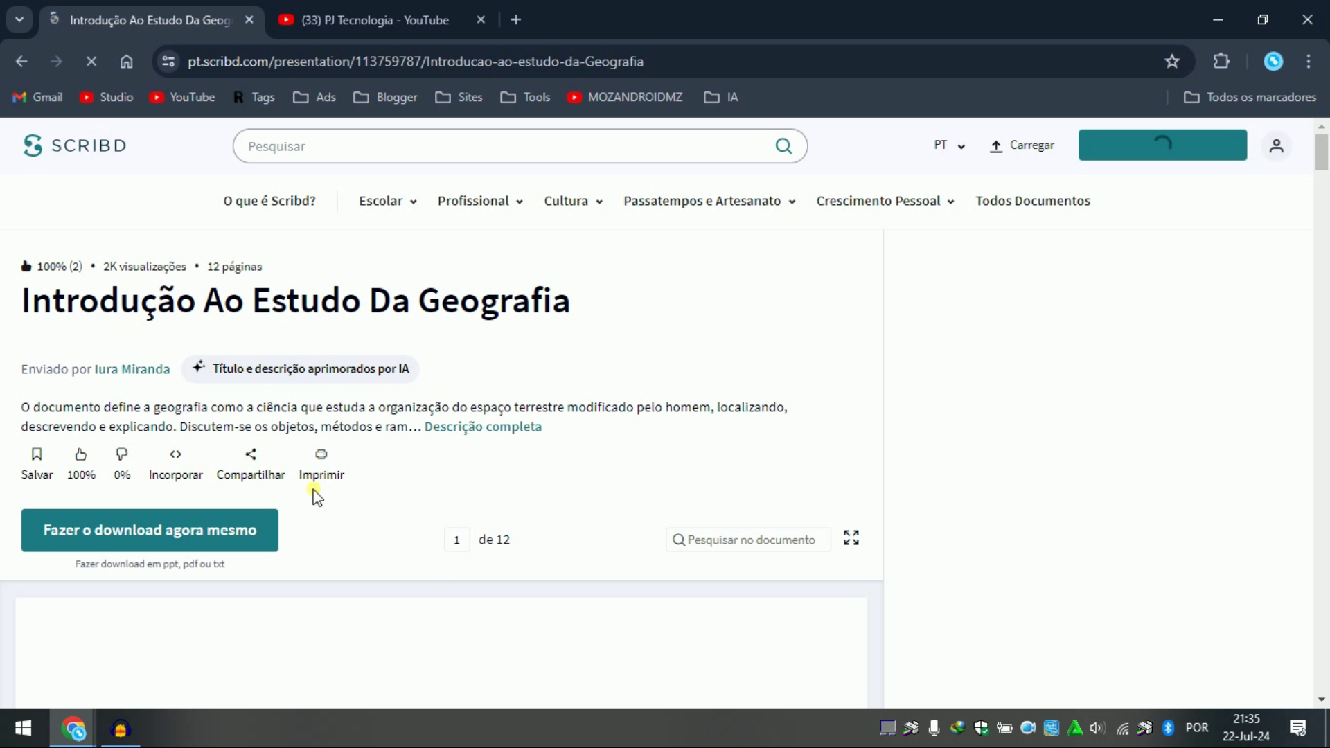 Como Ter Livros em PDF do Scribd